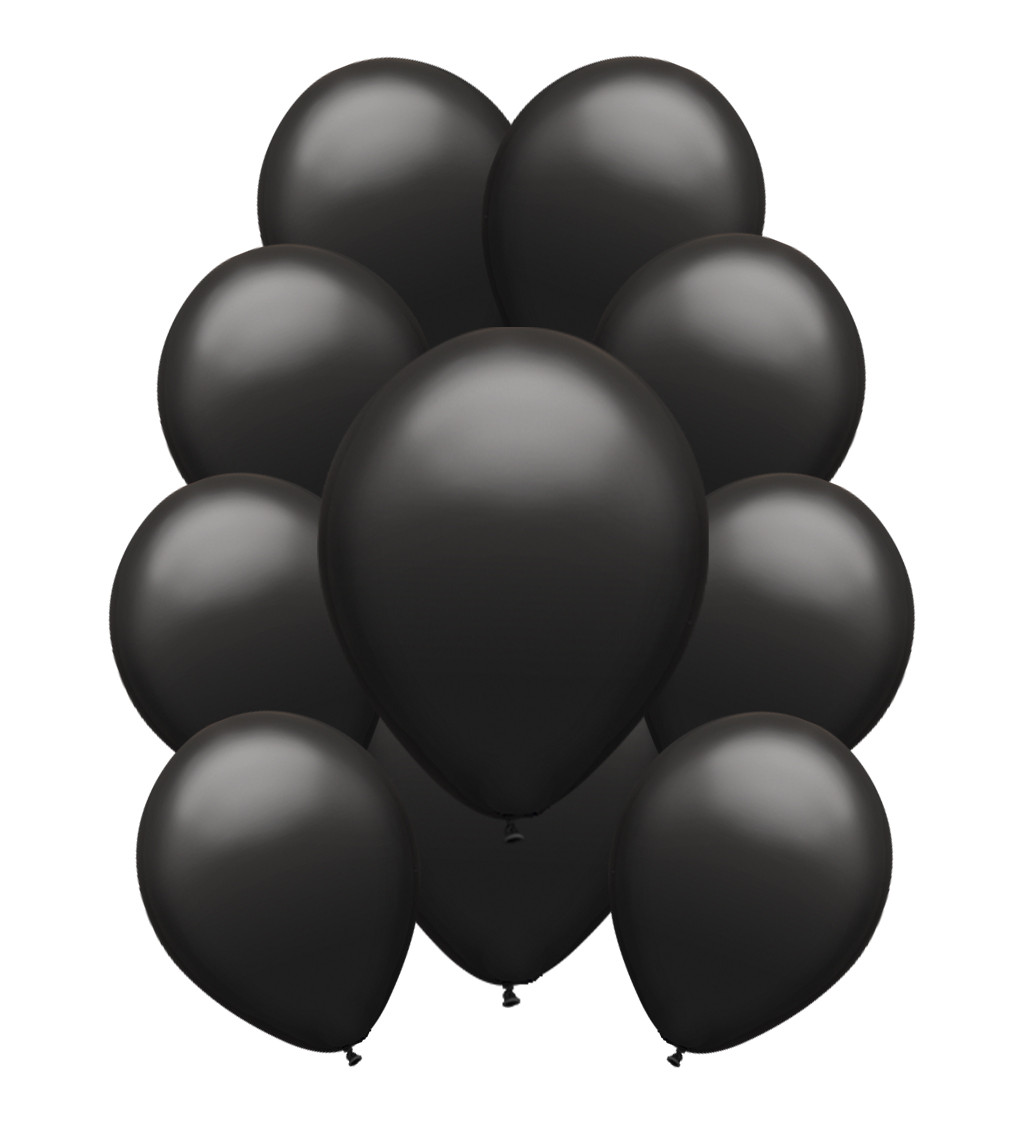 Latexové balónky pastelové - Černé