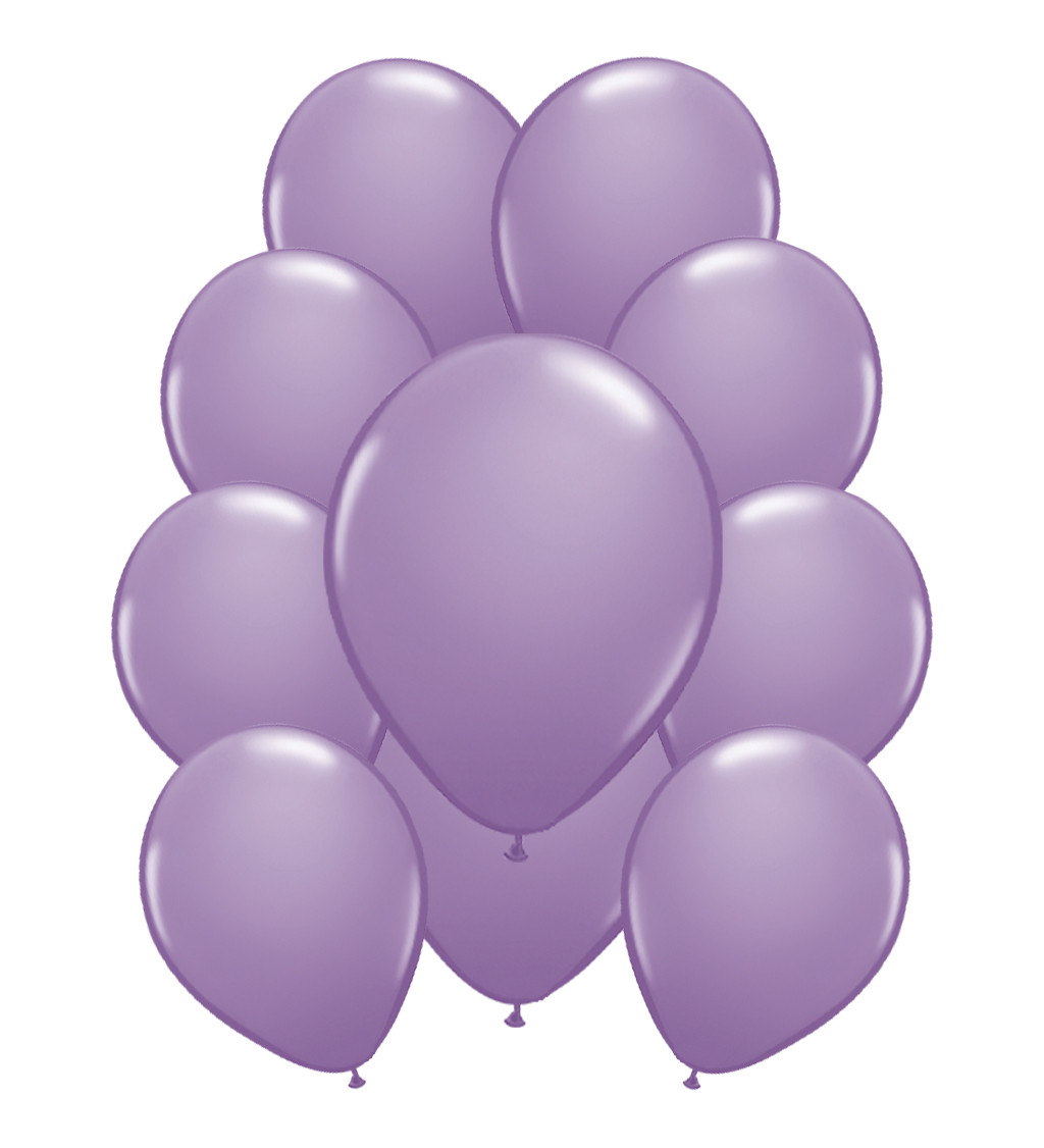 Latexové balónky metalické - Světle fialové