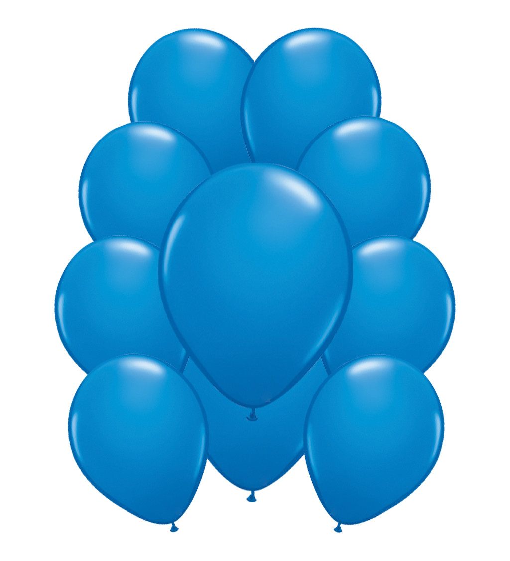 Latexové balónky metalické - Tmavě modré