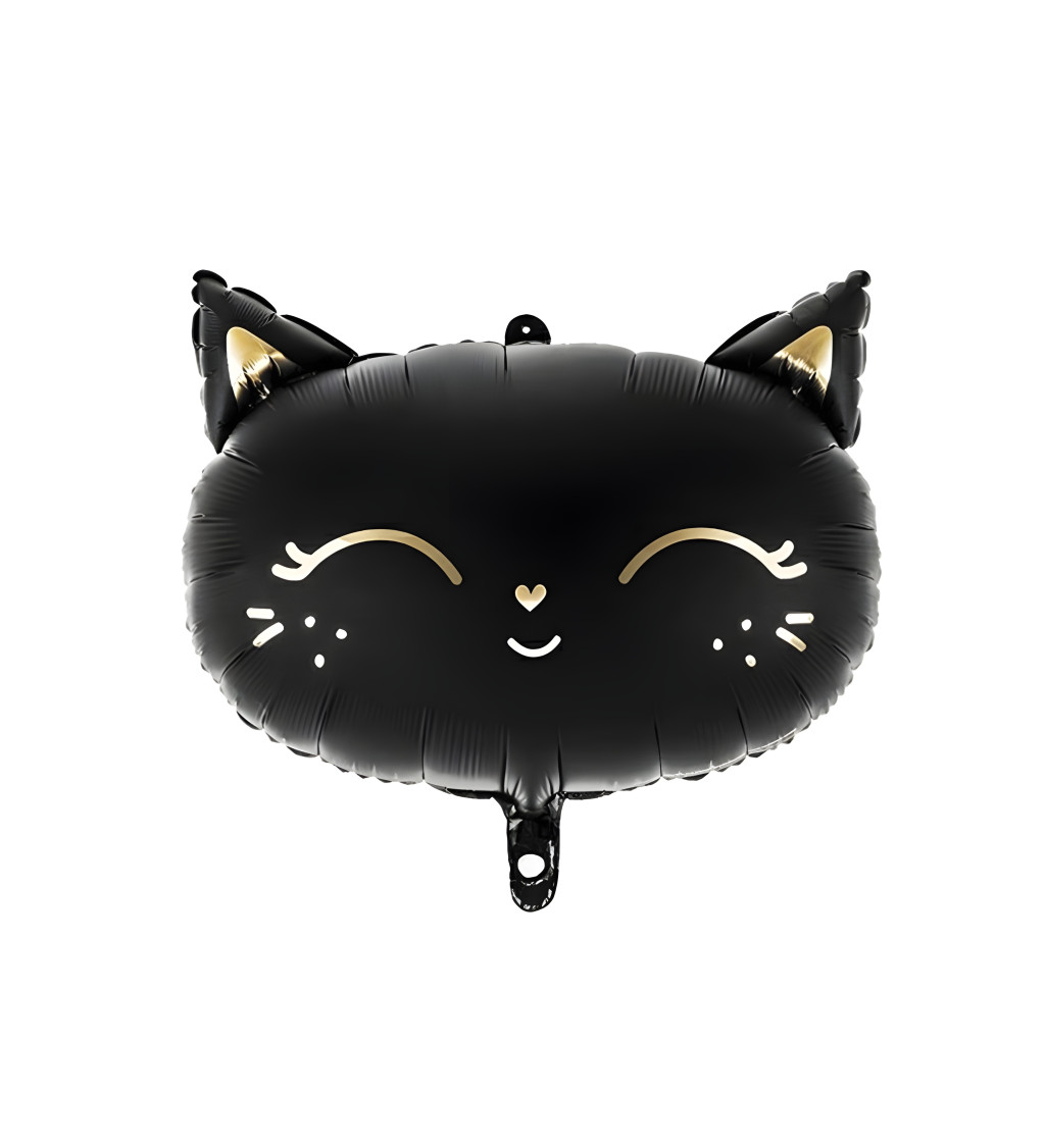 Fóliový balónek - Černá kočka