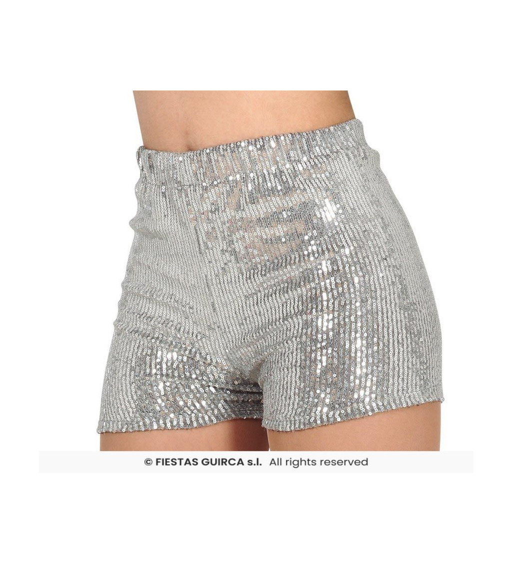 Stříbrné - šortky
