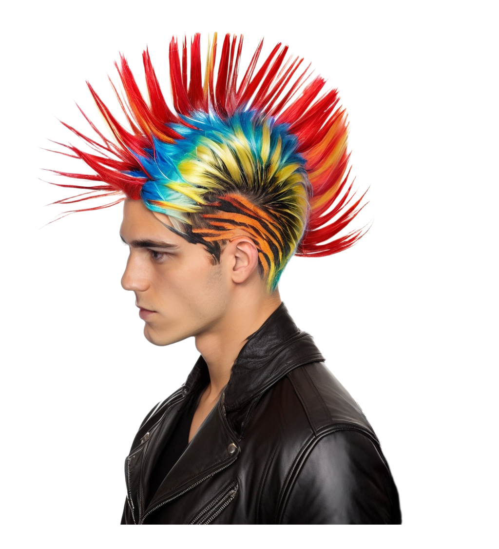 Paruka - číro, barevná