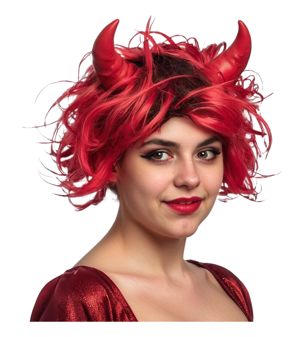 Paruka - ďáblice s rohy