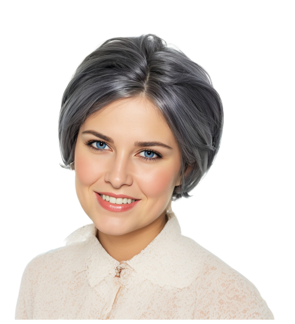 Paruka - babička s drdolem