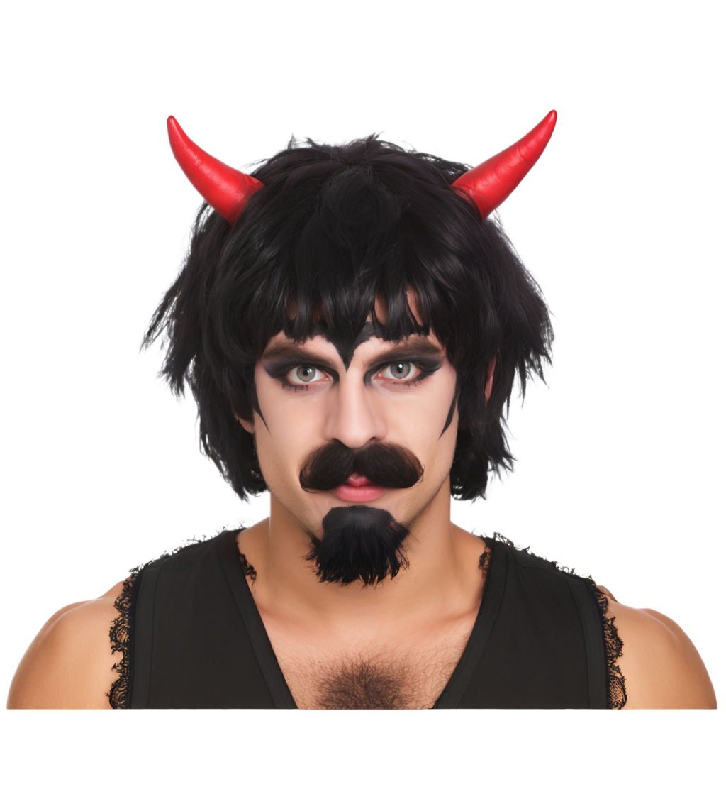 Paruka - ďábel s rohy
