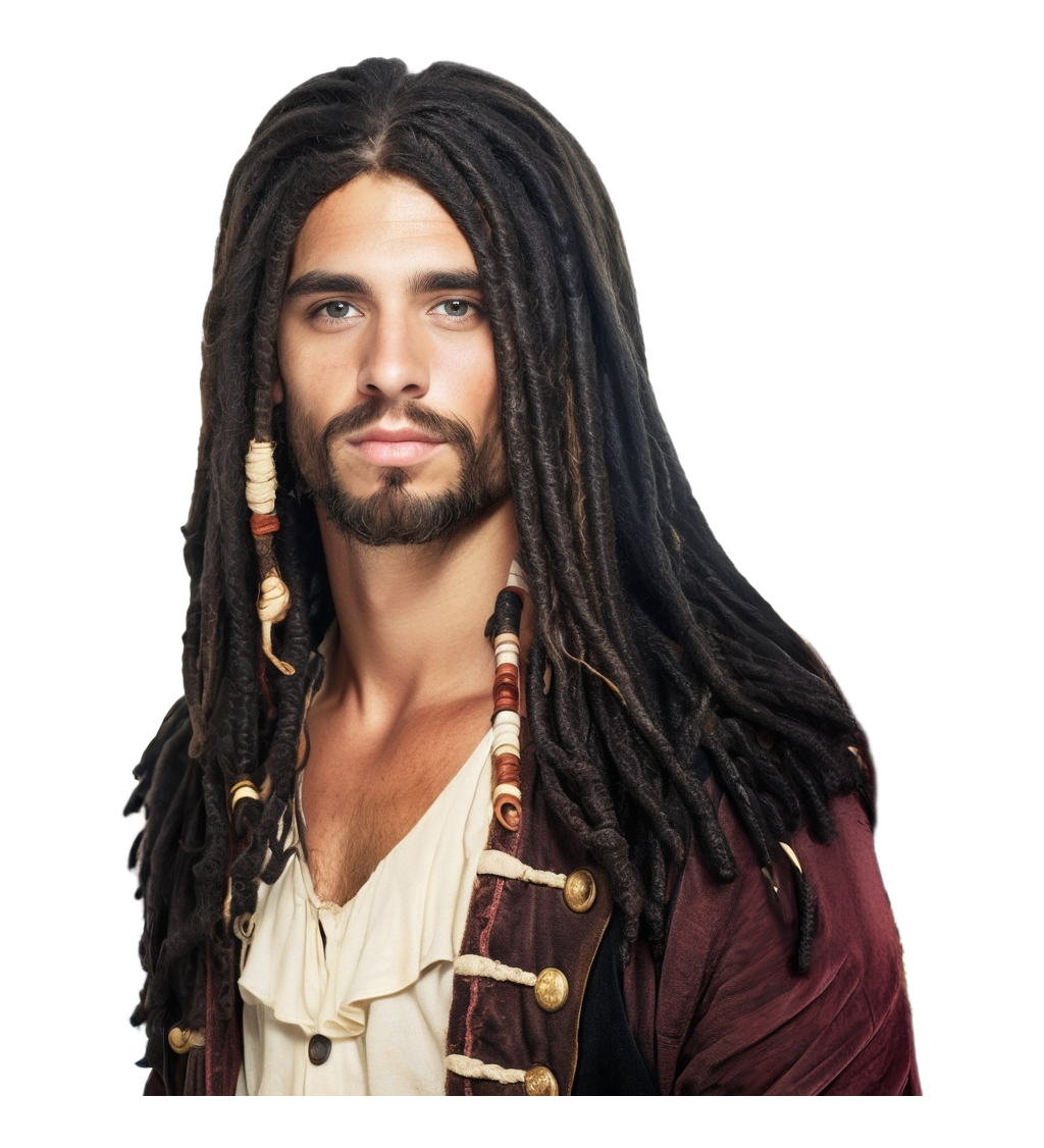 Paruka - pirát s dredy