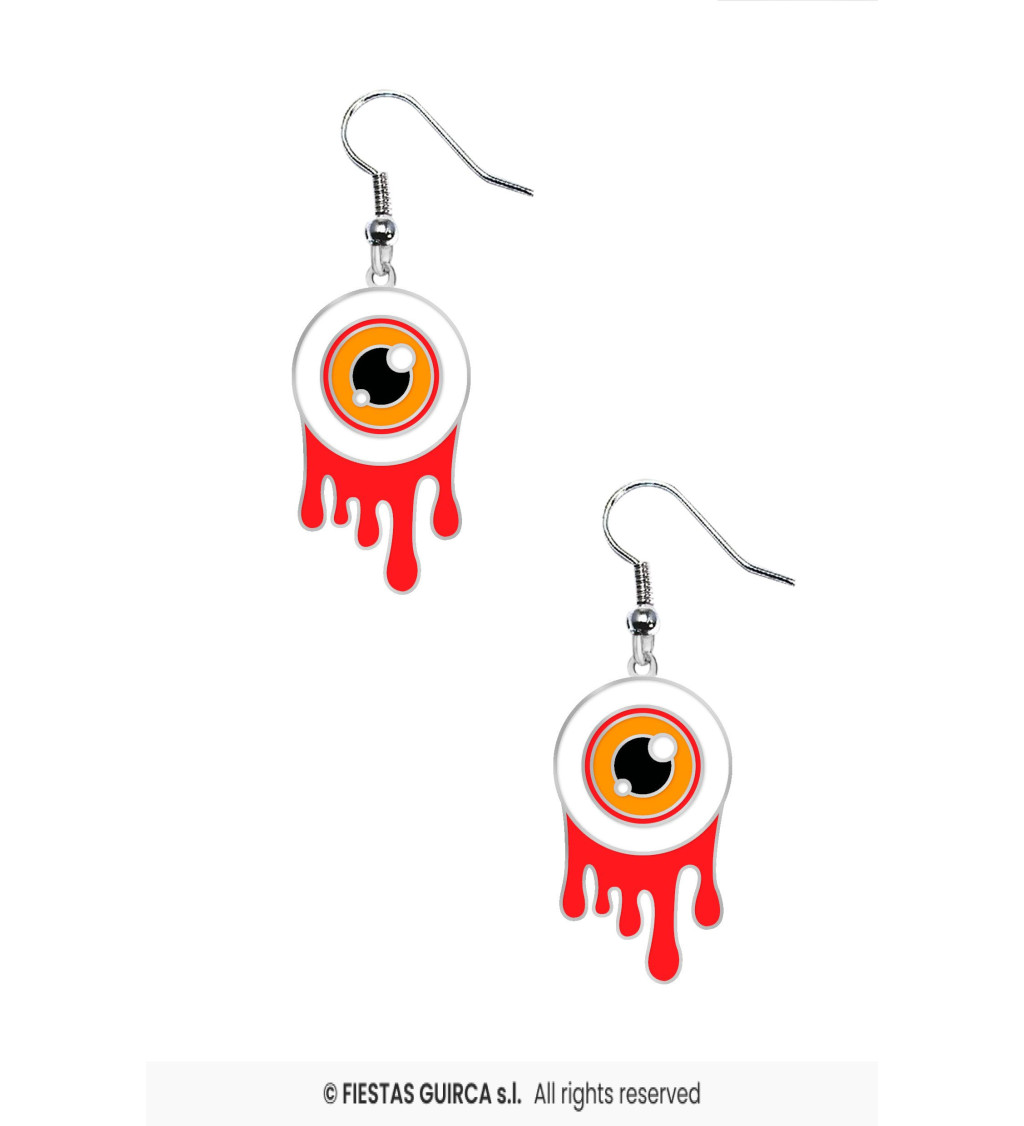 Naušnice - krvavé oči