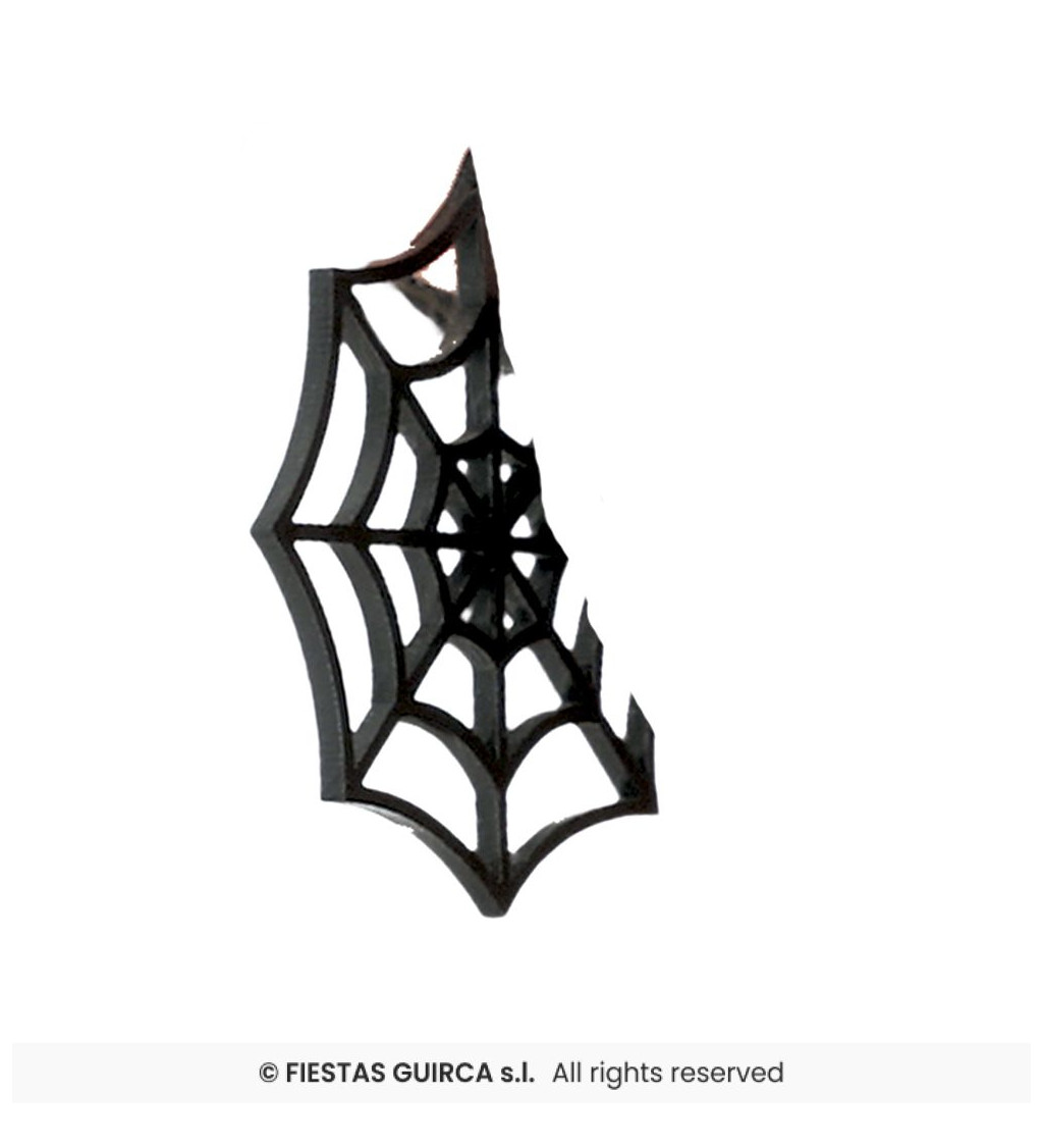 Naušnice - černé pavučinky