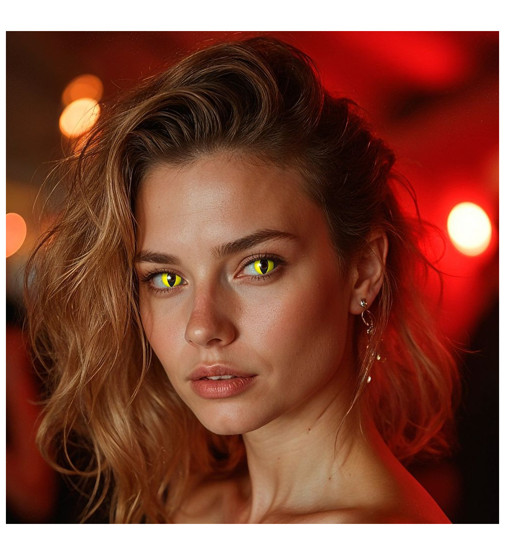 Kontaktní čočky jednodenní - Glowing Wildcat