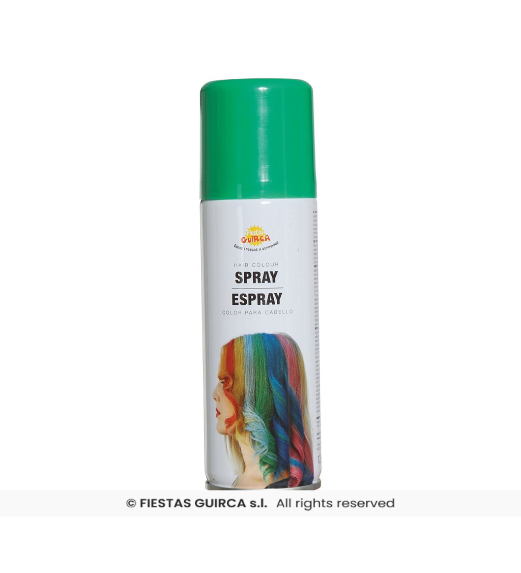 Sprej na vlasy - zelený