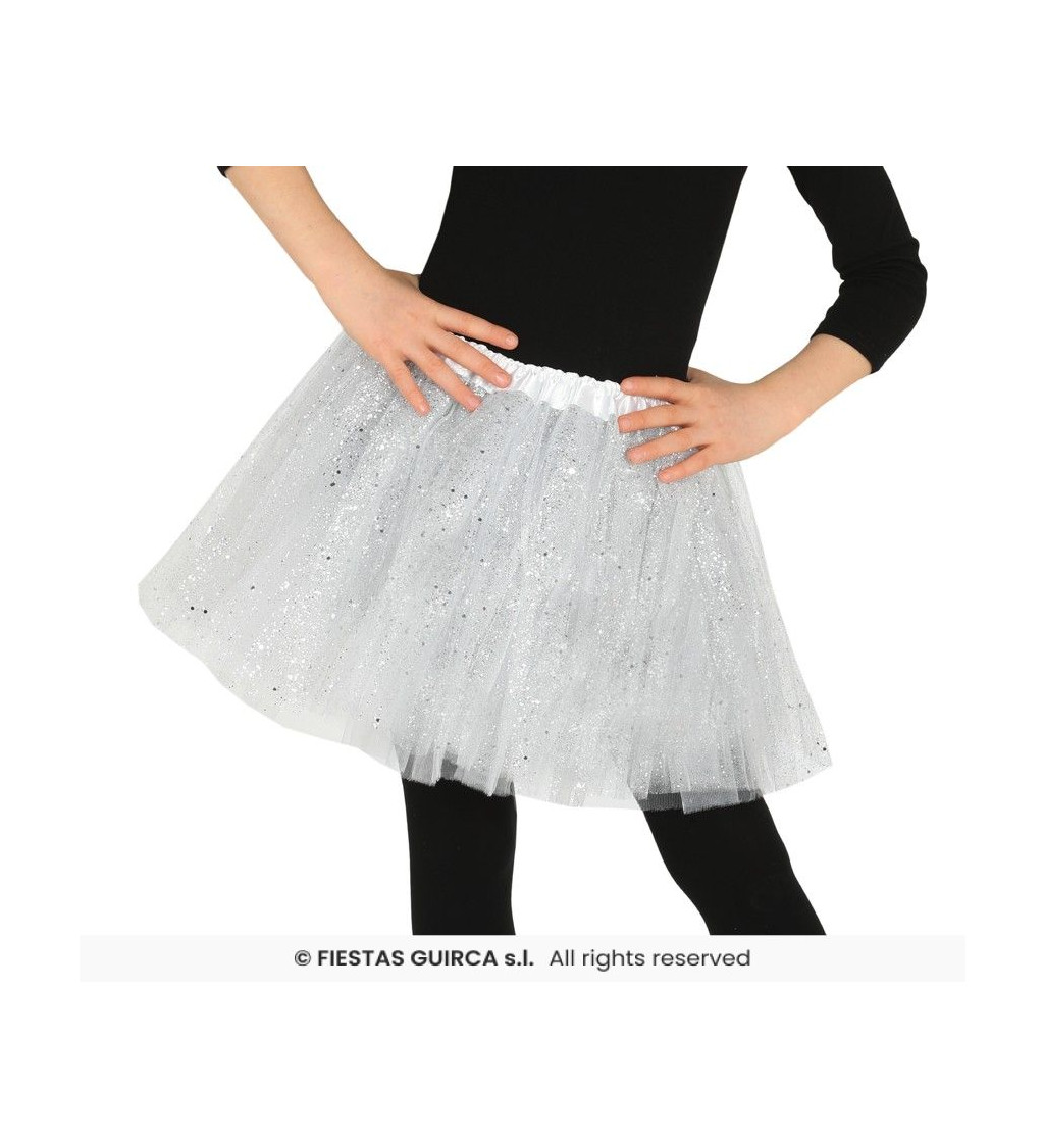 Dětská tutu sukně - bílá