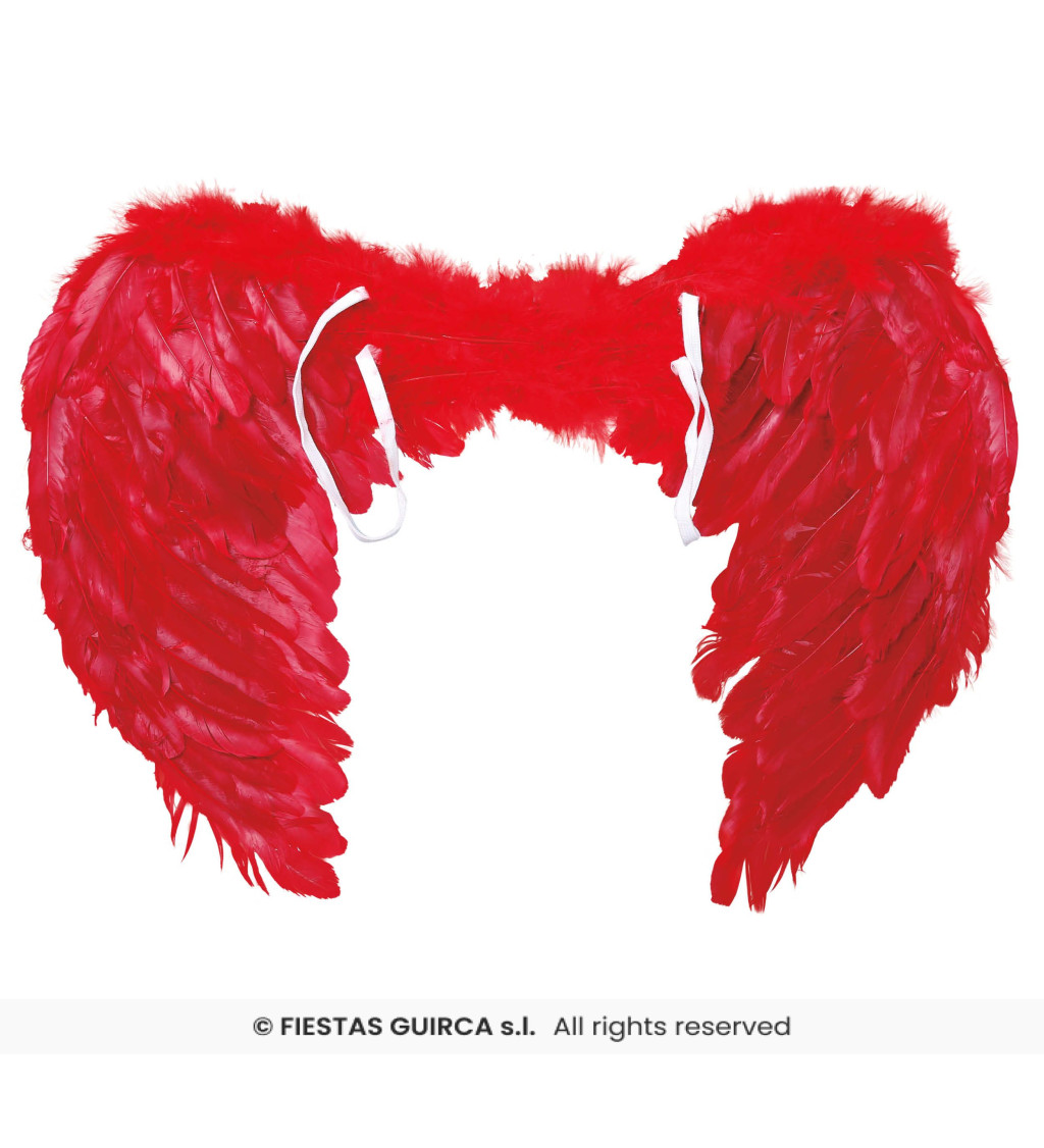 Červená peříčková křídla