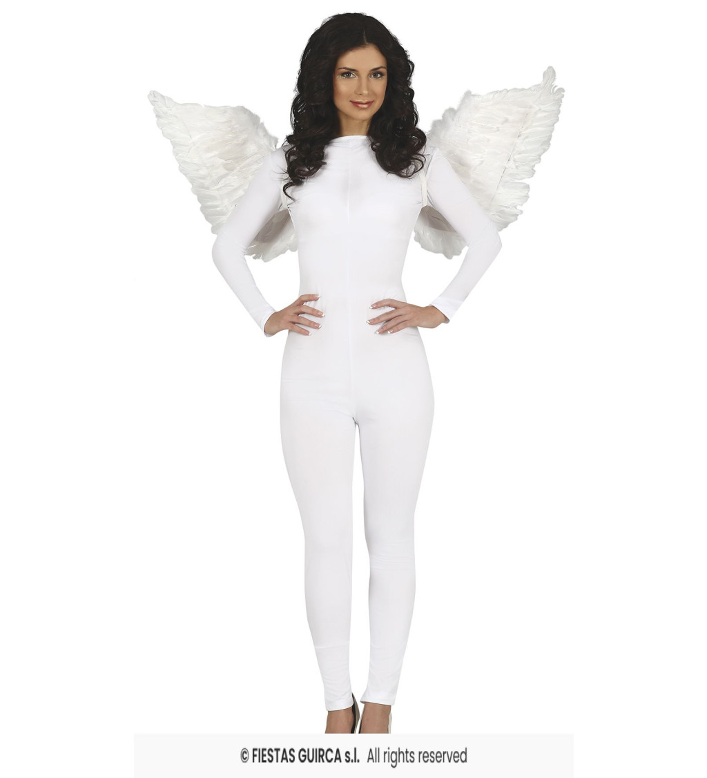 Bílá peříčková křídla