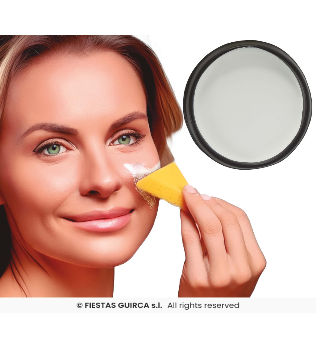 Make-up s houbičkou - bílý