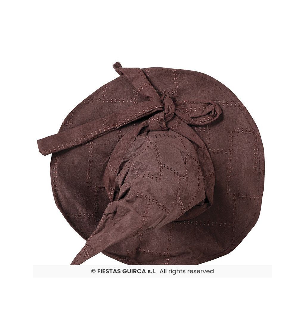 Dětský - hnědý klobouk čařoděje