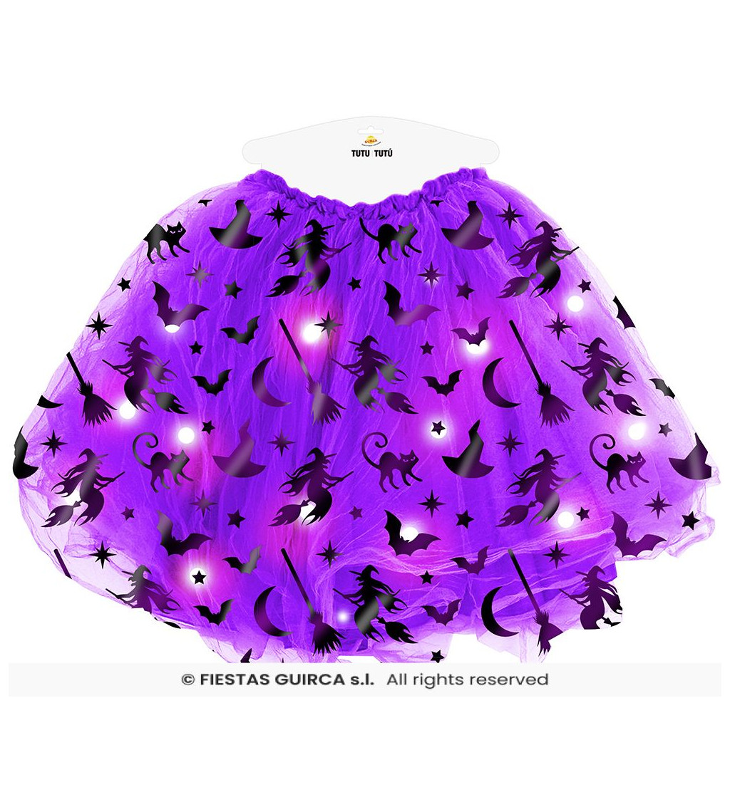 Tutu sukně - čarodějnická se světýlky