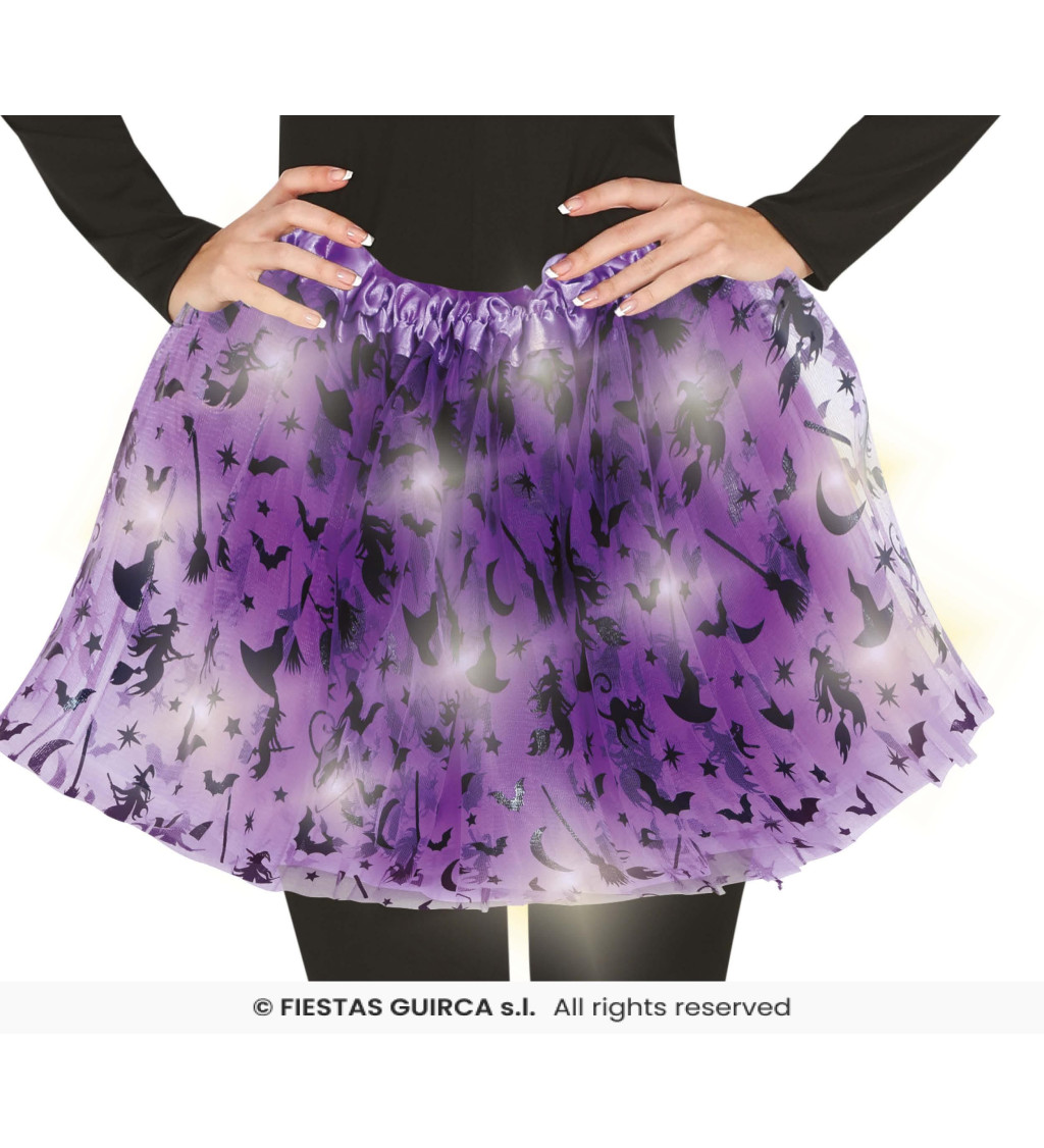 Tutu sukně - čarodějnická se světýlky