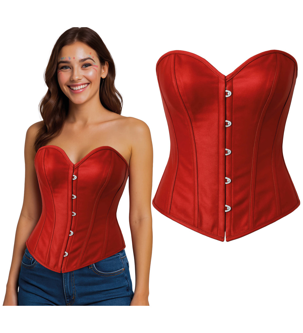 Korzet - červený