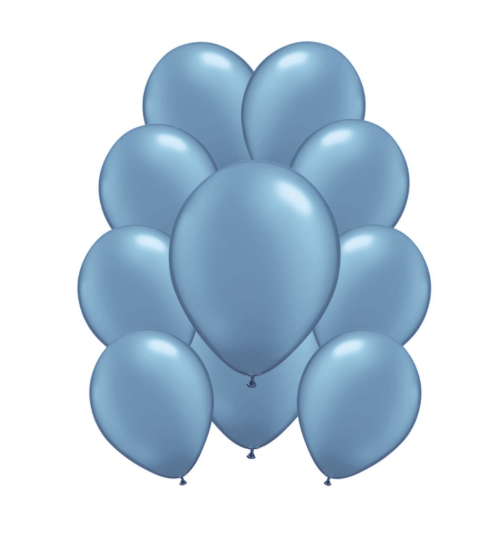 Latexové balónky pastelové - Matně modré