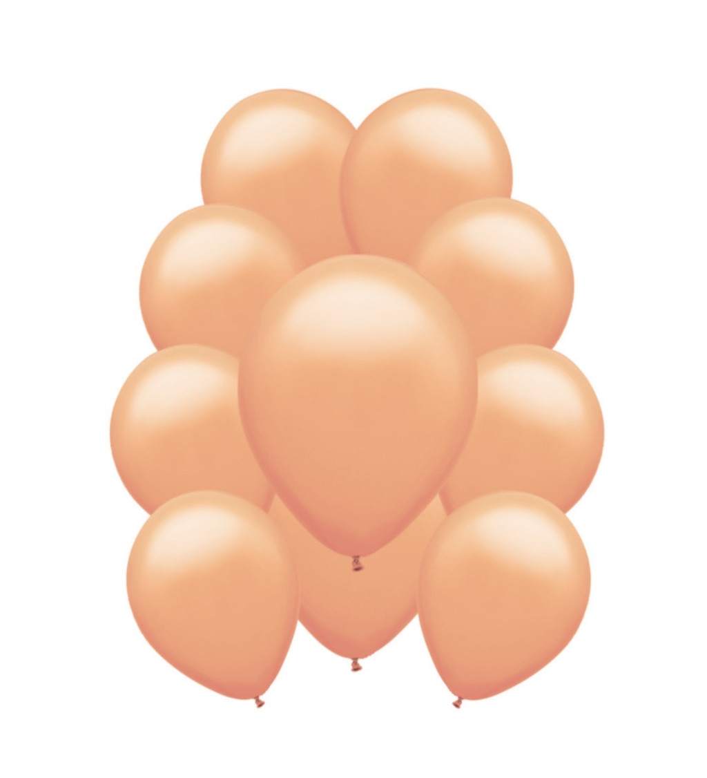 Latexové balónky pastelové - Broskvově oranžové