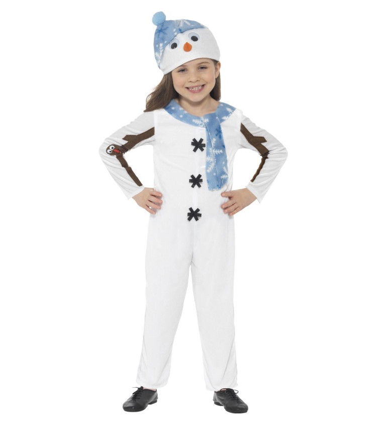 Dětský vánoční kostým Sněhulák