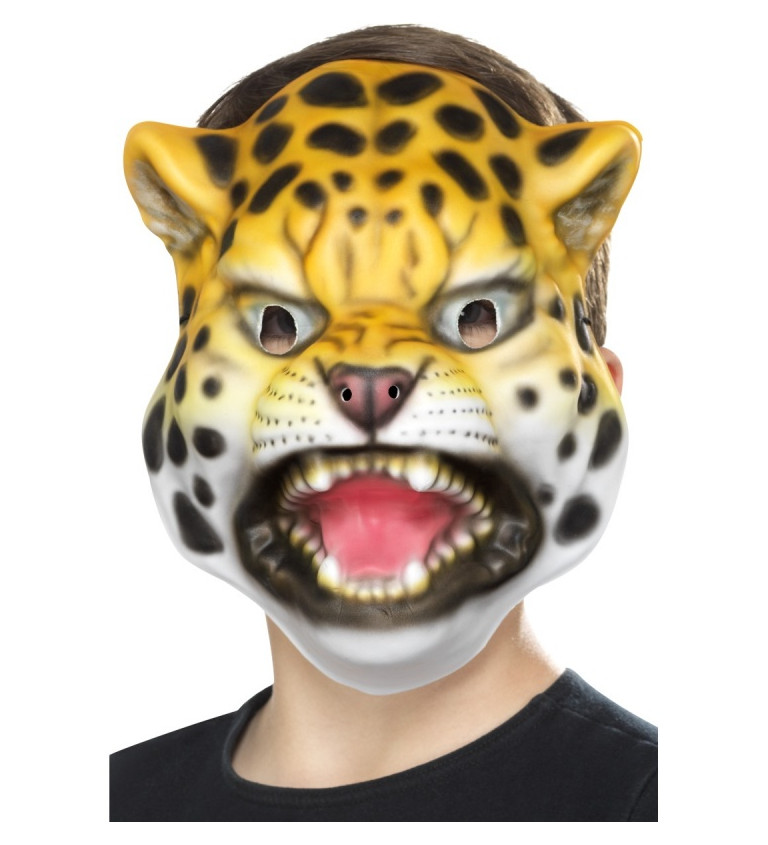 Gumová maska - Leopard