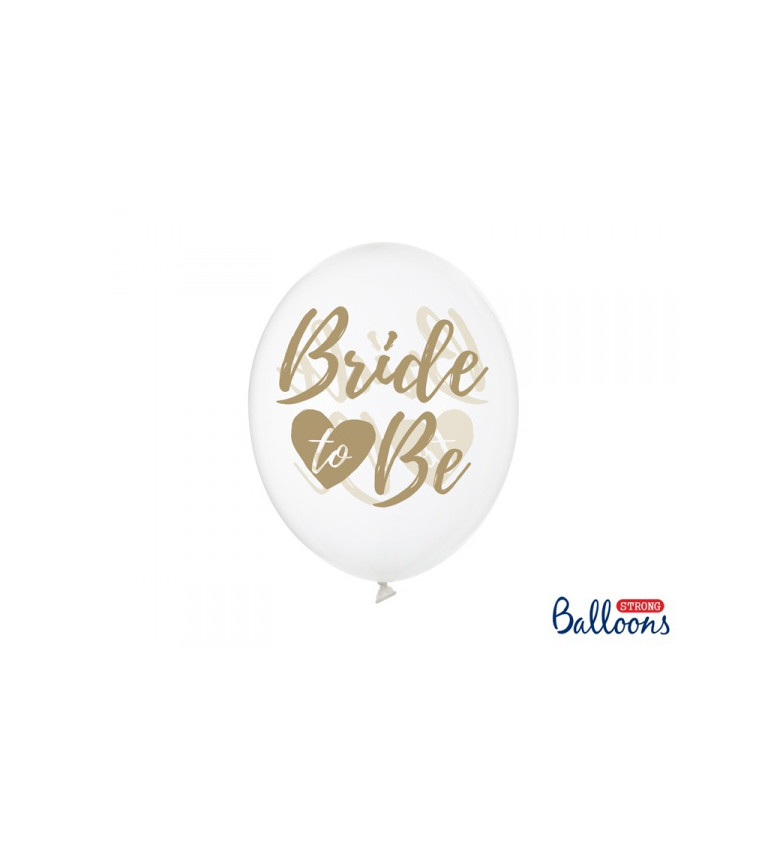 Průhledné balónky Bride to be