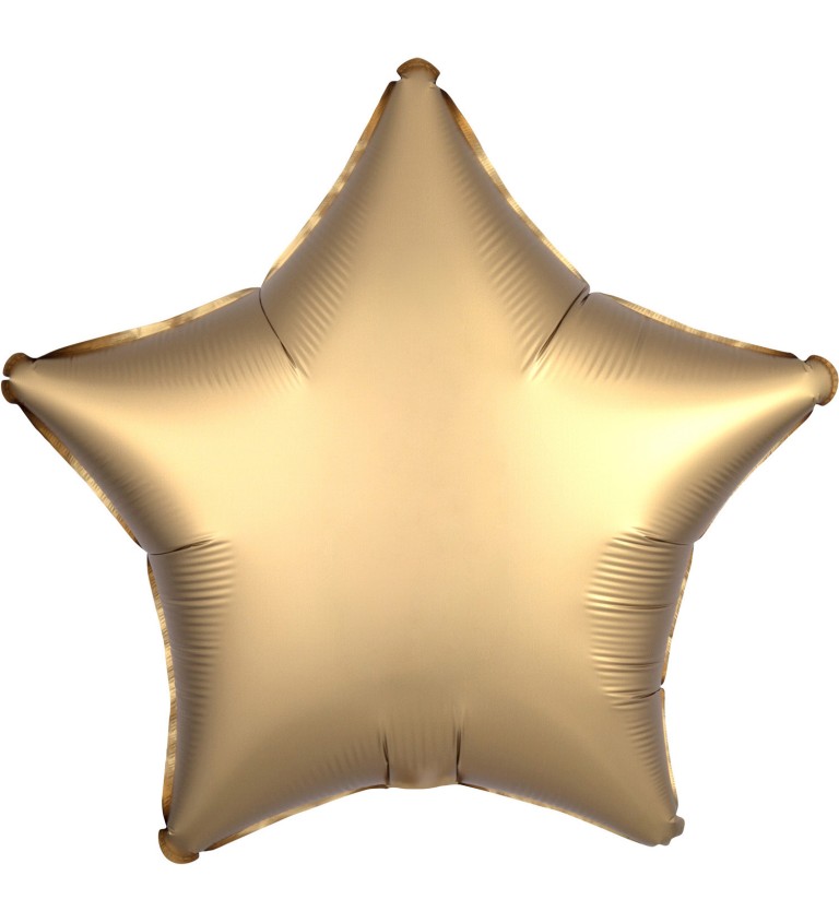Fóliový balónek Hvězda - zlatý