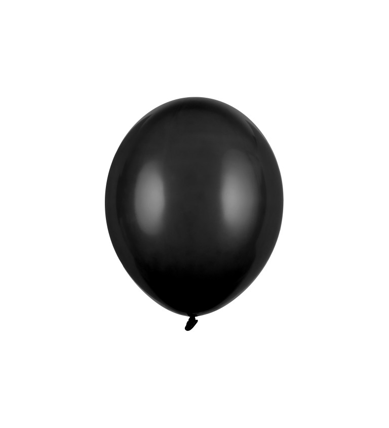 Balónek pastelový - černá barva - 10 ks