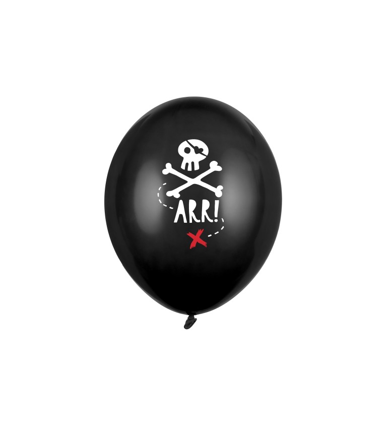 Černé pirátské balónky