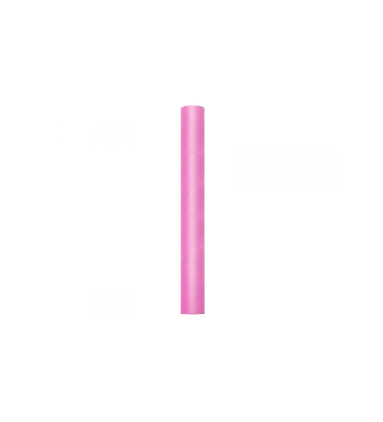 Jednobarevný sytě růžový tyl - 0,5 m