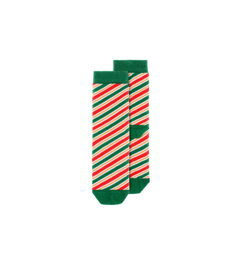 Vánoční ponožky vel 31-34 - proužky