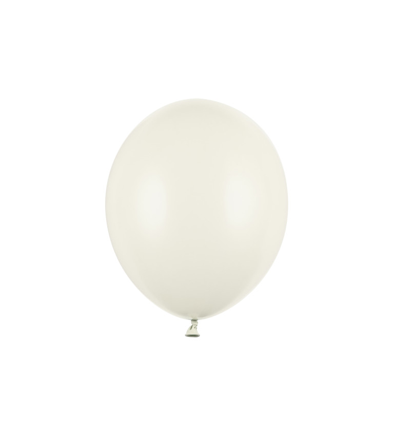 Balónek pastelový - krémová barva - 10ks