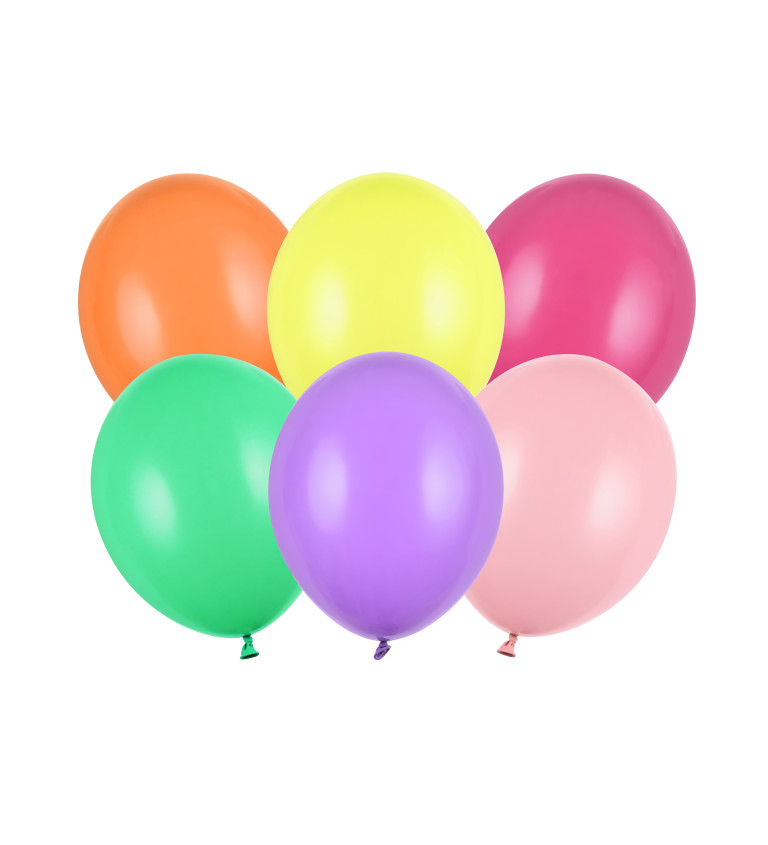 Mix pastelových balónků - 10 ks