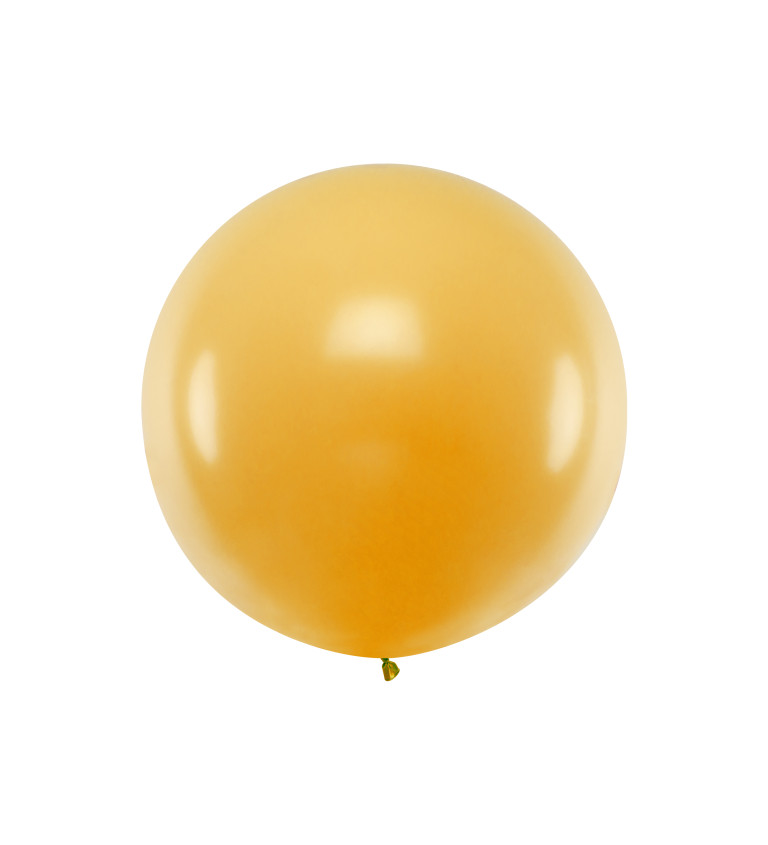 Balónek obří metalický - zlatý