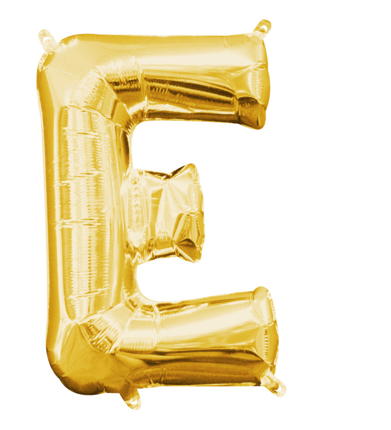 Fóliový balónek - písmeno E zlaté
