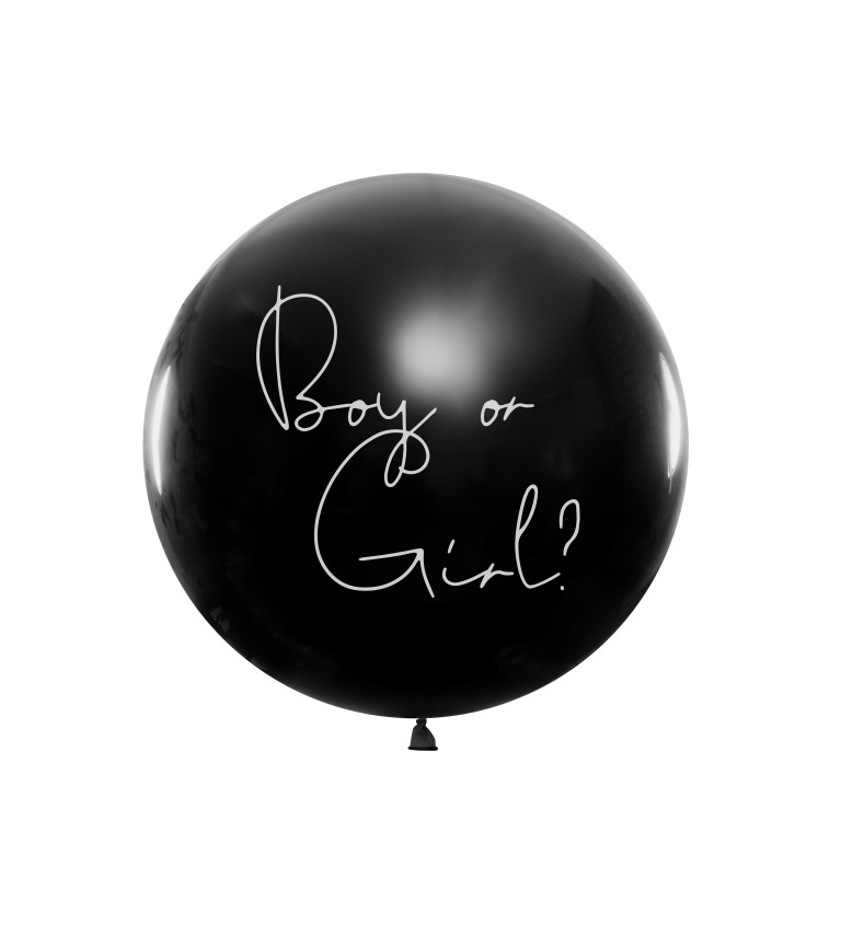 Černý balónek s překvapením Kluk nebo holka II