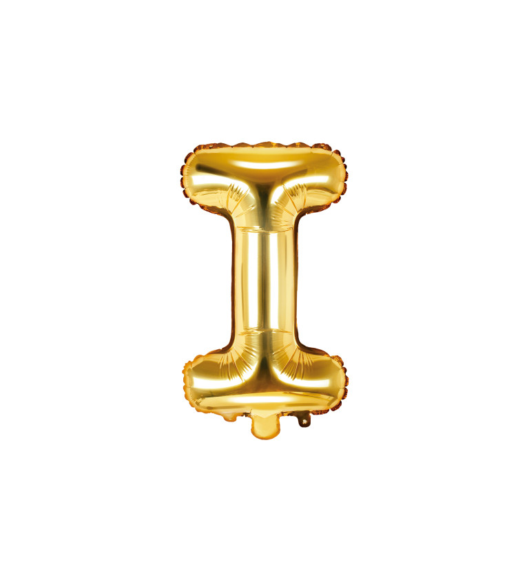 Fóliový balónek - písmeno zlaté I