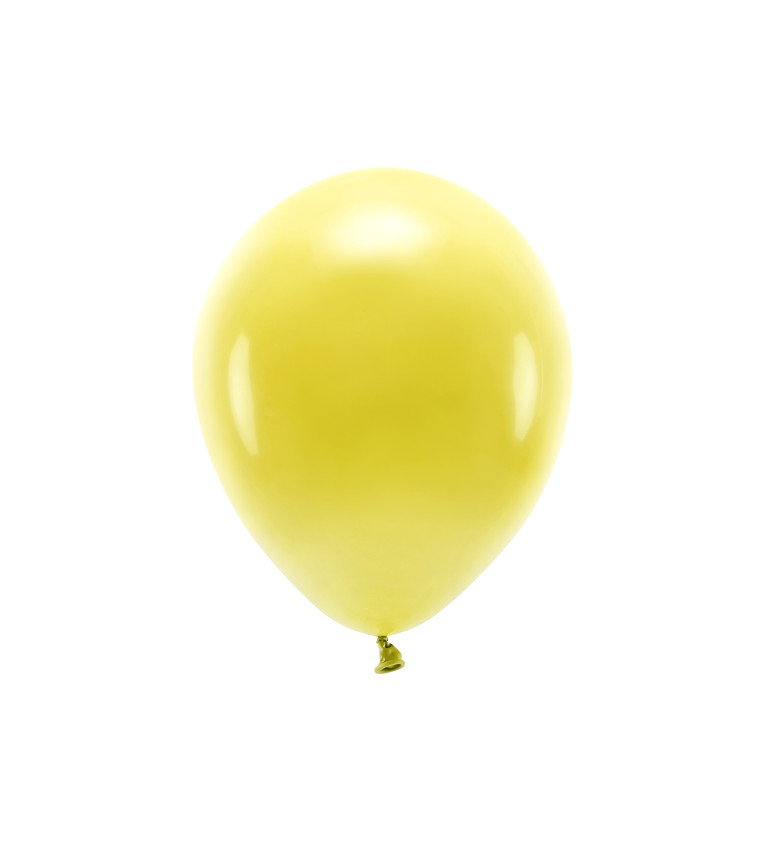Eko balónky pastelové tmavě žluté