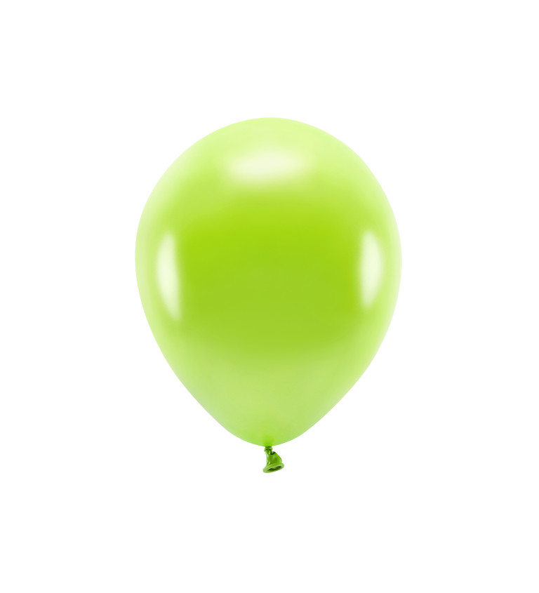 Eko balónky metalické světle zelené