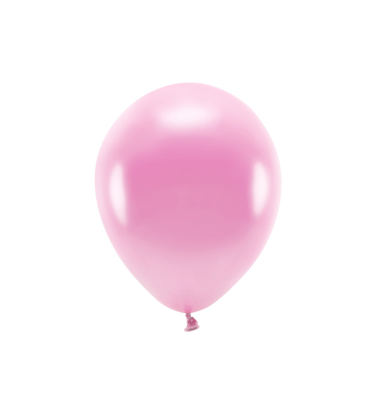 Eko balónky metalické růžové