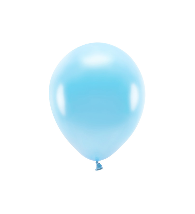 Eko balónky metalické světle modré