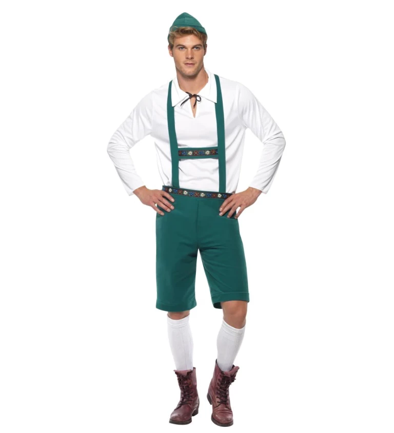 Kostým na Oktoberfest zelený - pánský