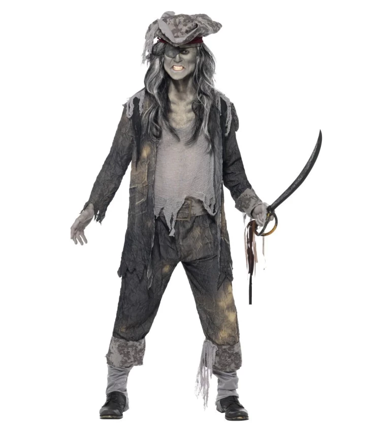 Kostým na Halloween - Zombie pirát