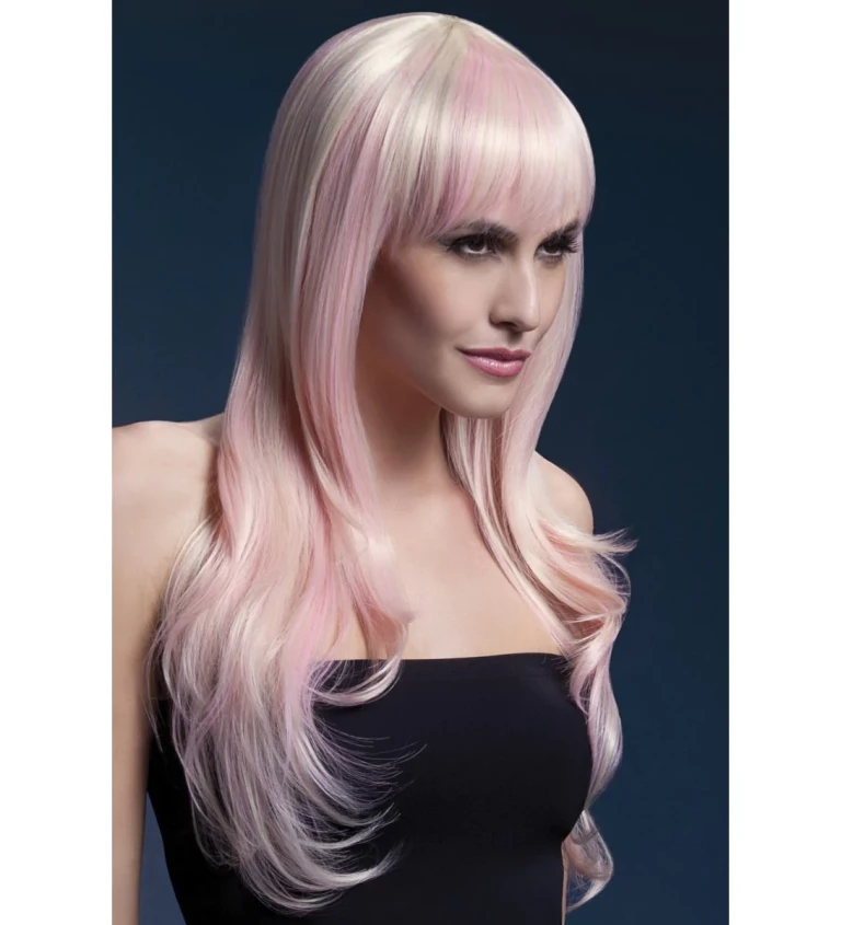 Paruka Sienna - růžová-blond