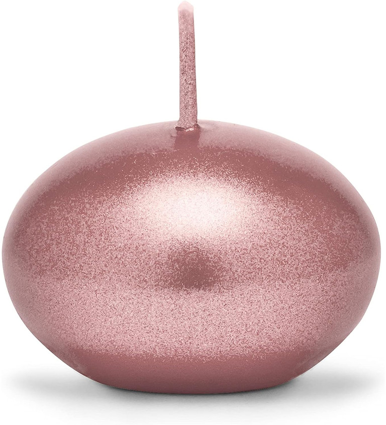 Růžovozlatá plovoucí svíčka, 4 cm
