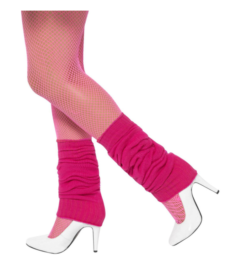 Návleky na nohy - růžová barva