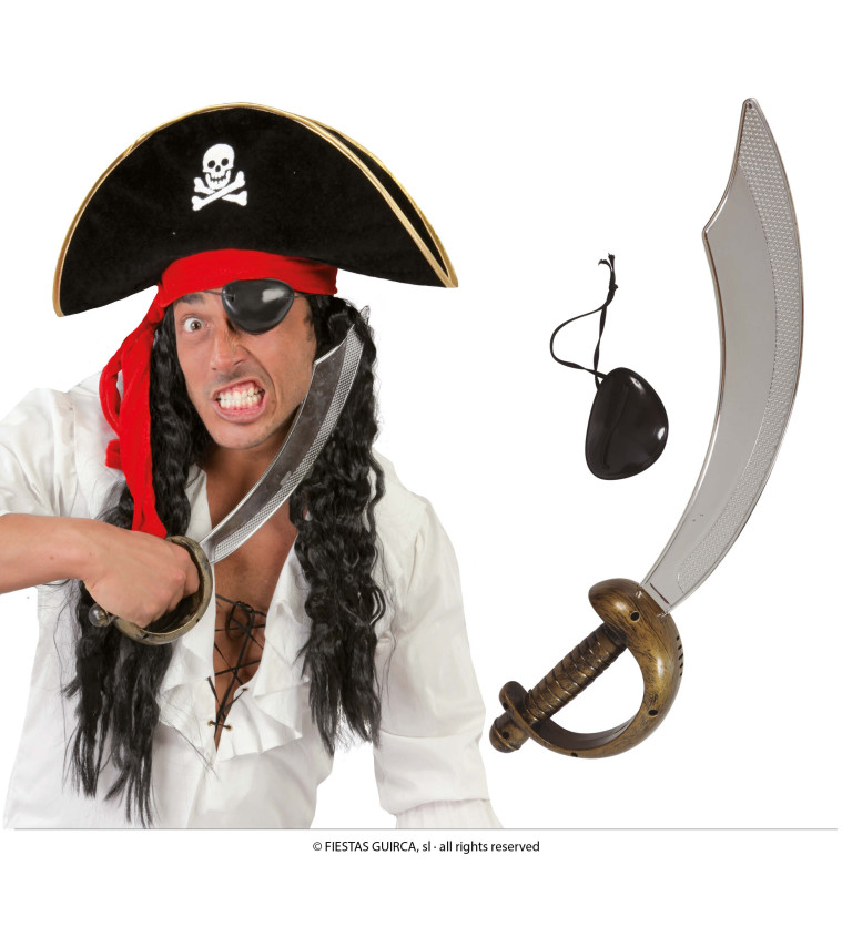 Pirátská šavle s klapkou