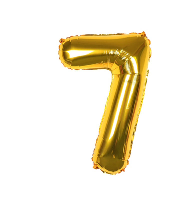 Fóliový balónek - Číslo 7 zlaté