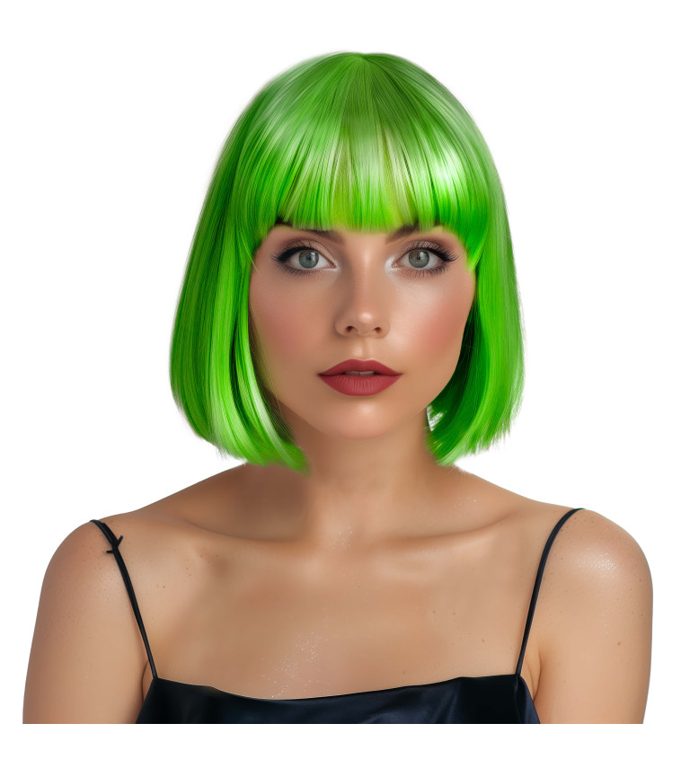 Paruka - mikádo, zelená